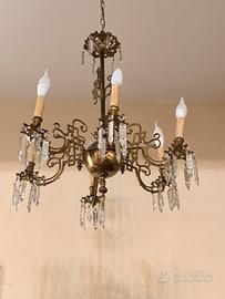 Lampadario gocce cristallo