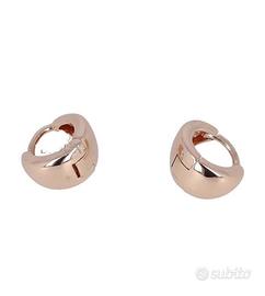 Orecchini mini hoops In Metallo color oro rosa