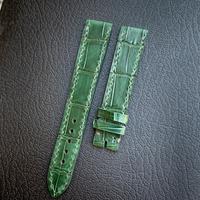 cinturino orologio verde pelle di coccodrillo 18mm