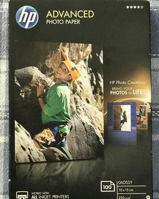Carta fotografica HP 10x15 cm lucida
