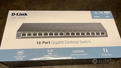 D-Link DSG-1016S Switch Unmanaged Gigabit 16 porte