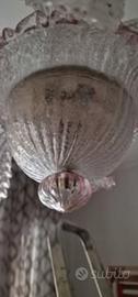 LAMPADARIO IN VETRO DI MURANO
