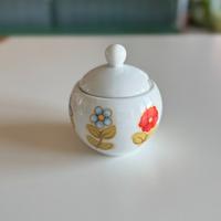 Zuccheriera Thun in ceramica con fiori