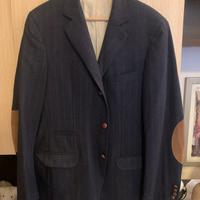 Brunello Cucinelli Giacca blu gessata