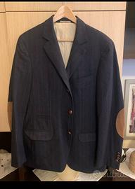 Brunello Cucinelli Giacca blu gessata