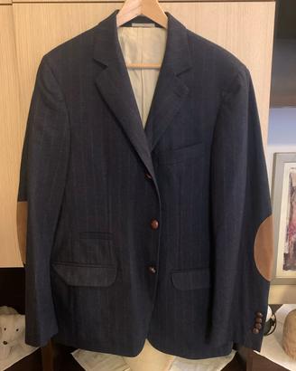 Brunello Cucinelli Giacca blu gessata