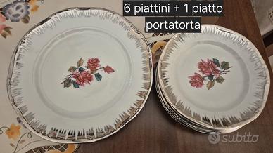 servizio dolce porcellana Bavaria W. (7 pezzi)
