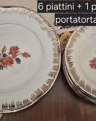 servizio dolce porcellana Bavaria W. (7 pezzi)