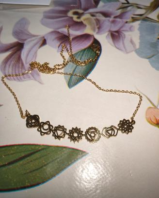 Collana Amuleto 7 Chakra Meditazione Reiki Yoga 