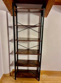 VASAGLE Libreria Alta a 6 Ripiani stile vintage