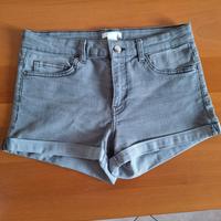 Pantaloncini in Jeans corti grigi