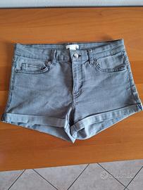 Pantaloncini in Jeans corti grigi