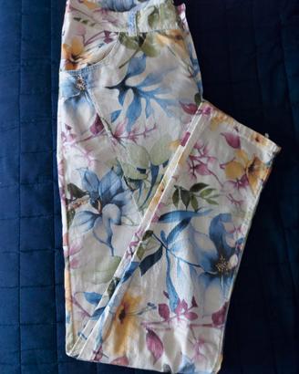 Jeans donna fiorato tg S modello Fashion. ved.desc