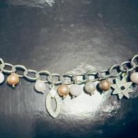Bracciale argento 925 ciondoli zirconi