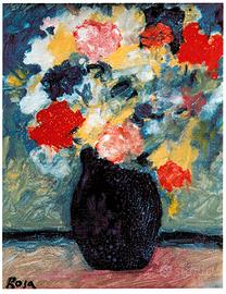 Pietro Rosa "Vaso di fiori fantasia"