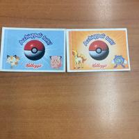 Pokemon stickers Kellog’s Acchiappali tutti