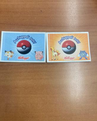 Pokemon stickers Kellog’s Acchiappali tutti