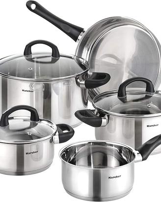 Karcher Set di Pentole Mia Include Coperchi in Vet