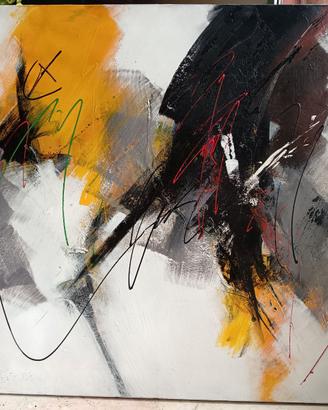 Grande quadro astratto olio su tela