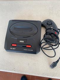 Sega Mega Drive ll console nera