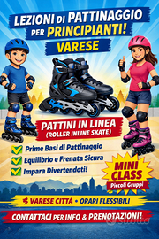 Lezioni di pattinaggio per principianti.