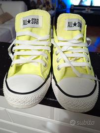 converse gialle usate pochissimo 