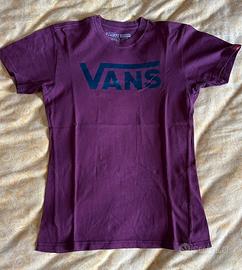 T-Shirt Vans Classic Logo Bordeaux/Prugna Tg. S