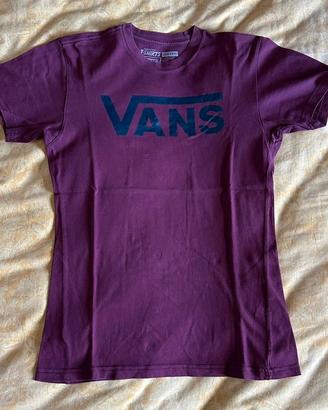 T-Shirt Vans Classic Logo Bordeaux/Prugna Tg. S
