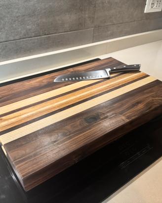 Tagliere in legno noce canaletto frassino rovere