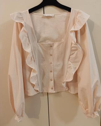 Camicia Mango taglia M cipria/ beigie