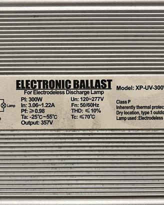 Electronic Ballast alimentatore elettronico