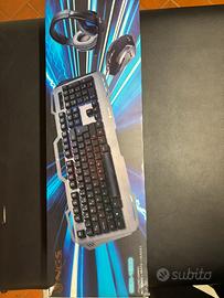 Tastiera, cuffie e mouse NGS