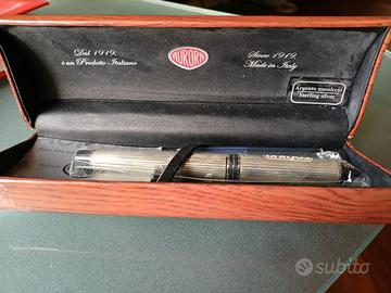 Stilografica Aurora argento  nuova sponsorizzata