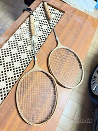 coppia racchette badminton vintage
