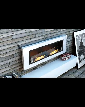 Biocamino a Bioetanolo da parete (manca  vetro