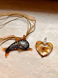 Collana con ciondoli Murano