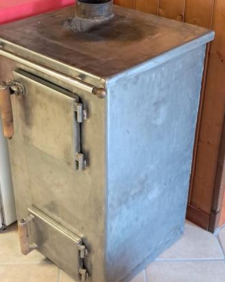 stufa termo idraulica usata  in acciaio inox