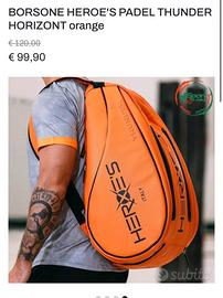 BORSONE HEROE'S PADEL THUNDER HORIZONT orange
