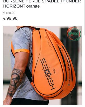 BORSONE HEROE'S PADEL THUNDER HORIZONT orange