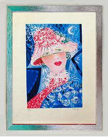 MARIA MURGIA - "La Signora" - Serigrafia + CORNICE