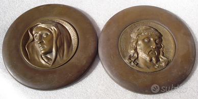 GESU' CRISTO e MADONNA ANTICA COPPIA /202