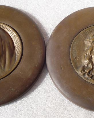 GESU' CRISTO e MADONNA ANTICA COPPIA /202