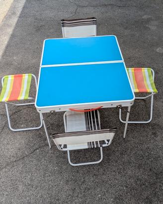 Set Picnic Vintage Gimi Valigetta Lido