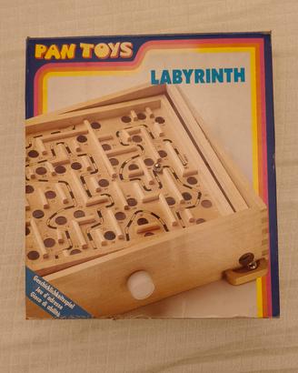 Gioco di Labirinto in Legno Vintage Pan Toys