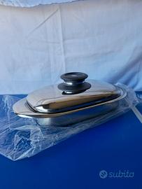 Lasagnera AMC in Acciaio Inox con Coperchio