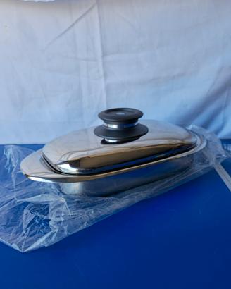 Lasagnera AMC in Acciaio Inox con Coperchio