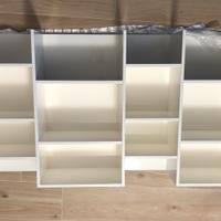 Libreria legno bianco lucido da parete