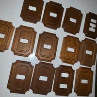 13 copri prese / copri interruttori in legno