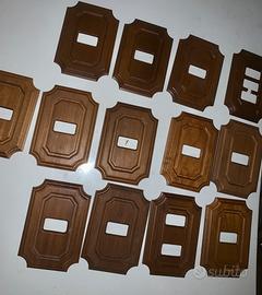13 copri prese / copri interruttori in legno