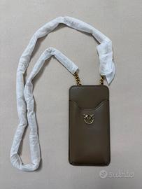 Pinko Porta cellulare telefono portacarte cachi